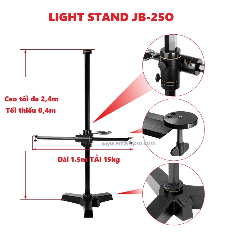 CHÂN GIÁ ĐỠ JINBEI JB-250