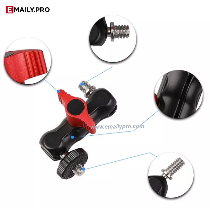 Arm tay nối dài + Kẹp kim loại