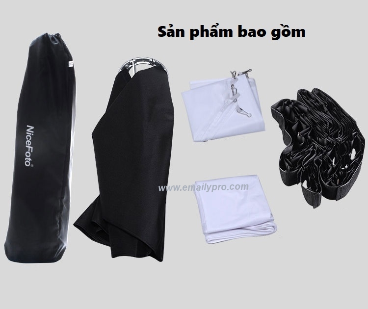 Softbox Umbrella NiceFoto KS-60*60 Grid