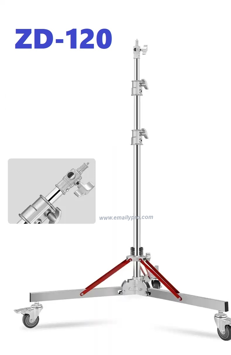 CHÂN ĐÈN QIHE INOX ZD-120 PLUS-FOLDING STAND