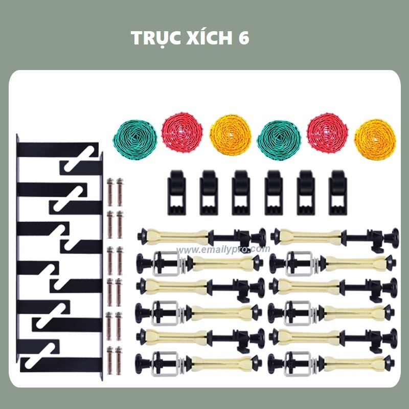 TRỤC KÉO PHÔNG XÍCH 6 Không Ống
