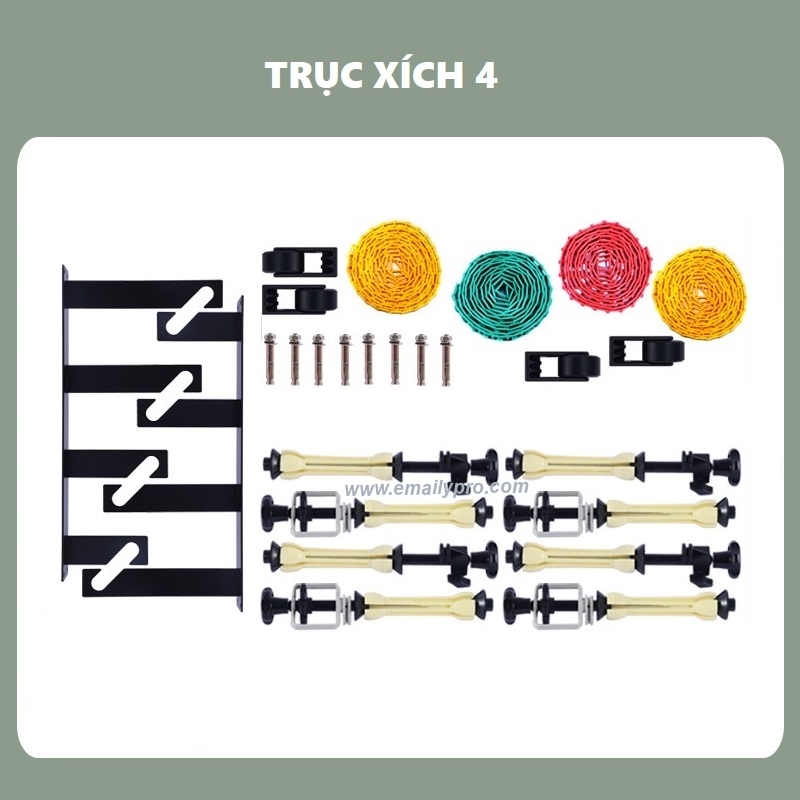 TRỤC KÉO PHÔNG XÍCH 4 Không Ống