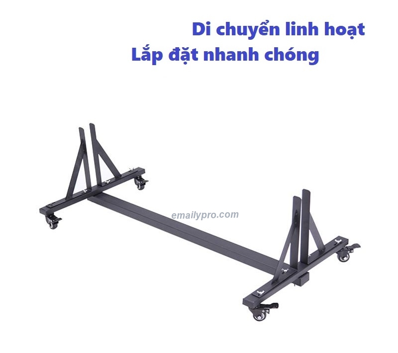 Chân kẹp xốp hắt sáng có Bánh xe