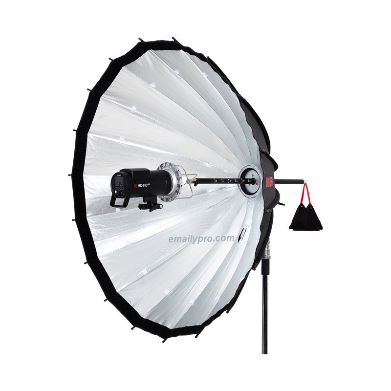 Softbox 120 Deep Zoom Focus Umbrella Silver