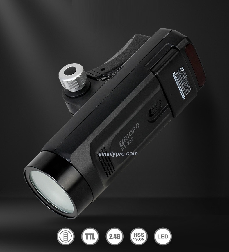 TRIOPO F1-250W TTL 200Ws 2.4G 1/8000 HSS