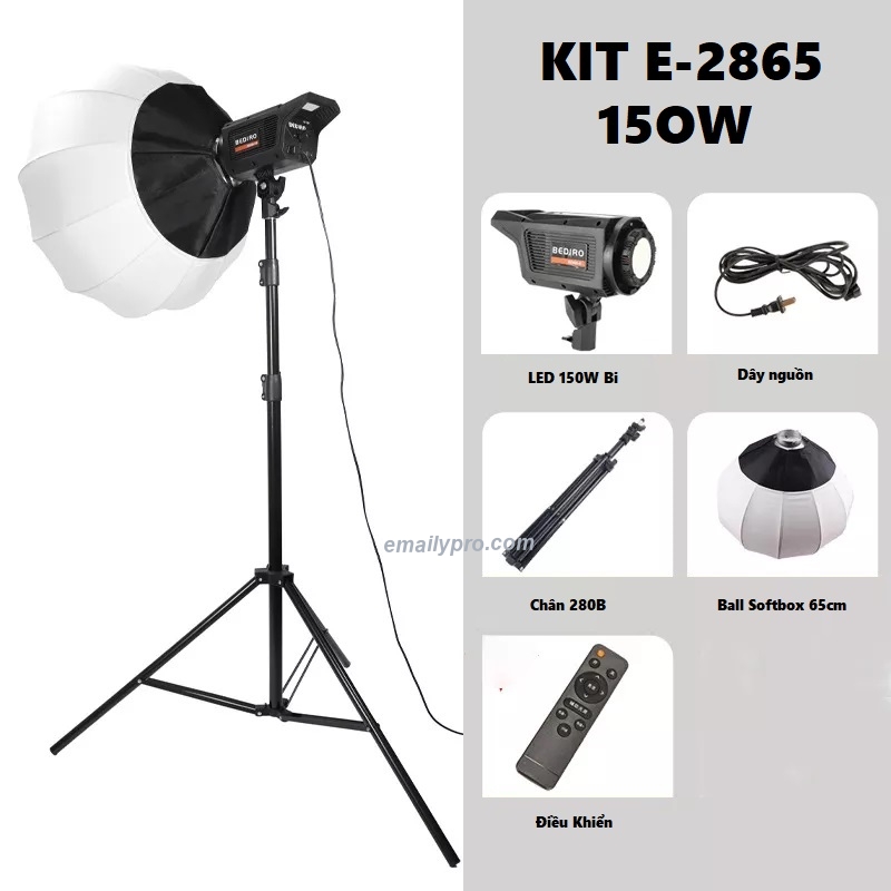 KIT LED Livestream BEDIRO 150W Bi 2700-6500K
