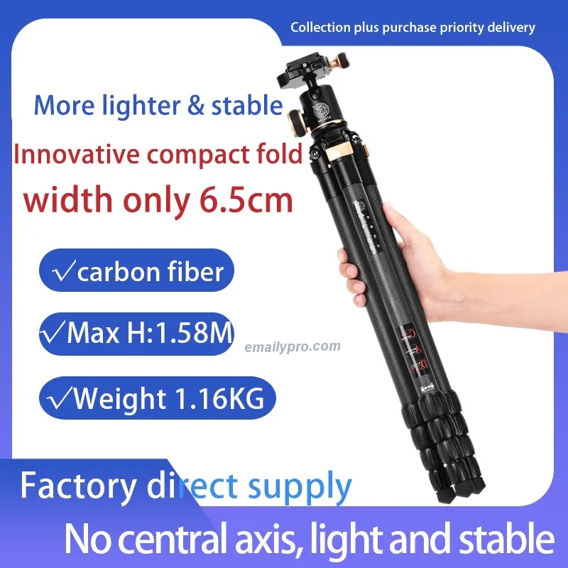 Chân Máy Ảnh Tripod Beike Q8805C Carbon 158CM