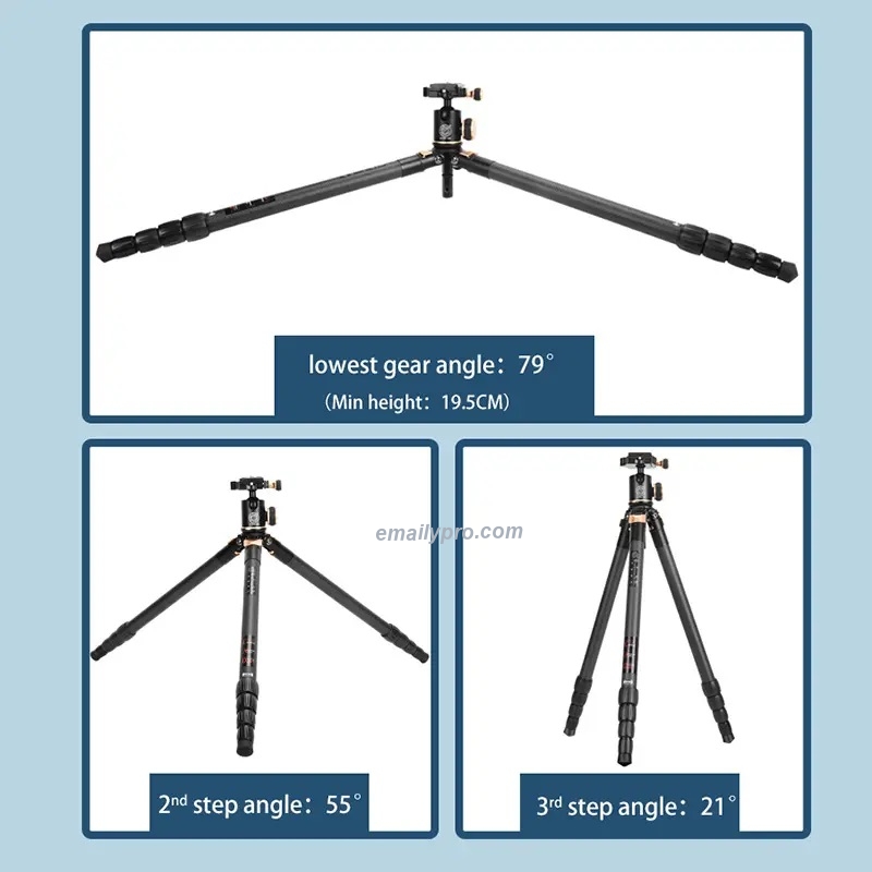 Chân Máy Ảnh Tripod Beike Q8805C Carbon 158CM