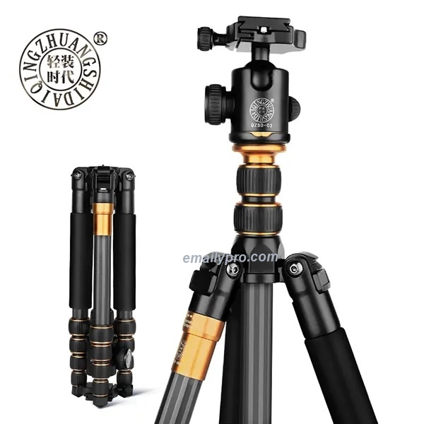 Chân Máy Ảnh Tripod Beike Q-660C Carbon 158CM
