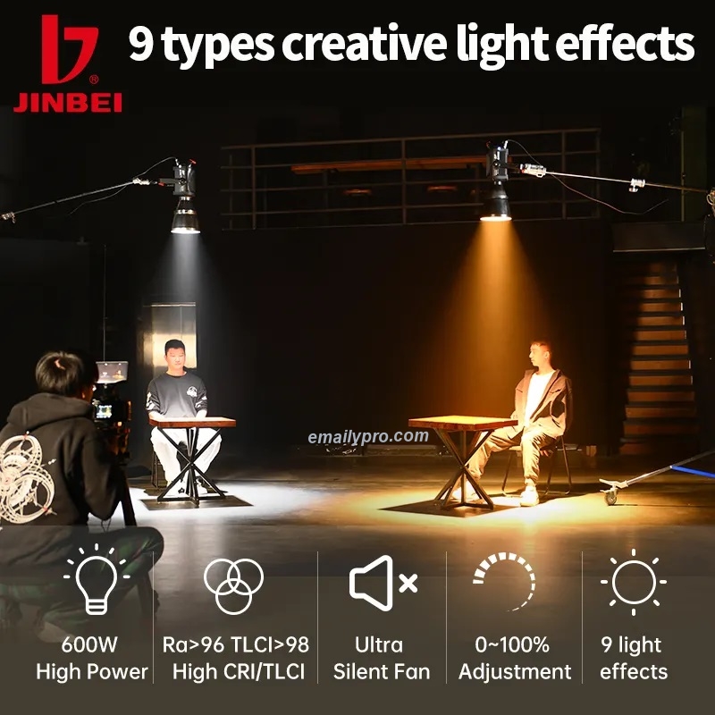 ĐÈN LED JINBEI EF 600BI 2700K ~ 6500K