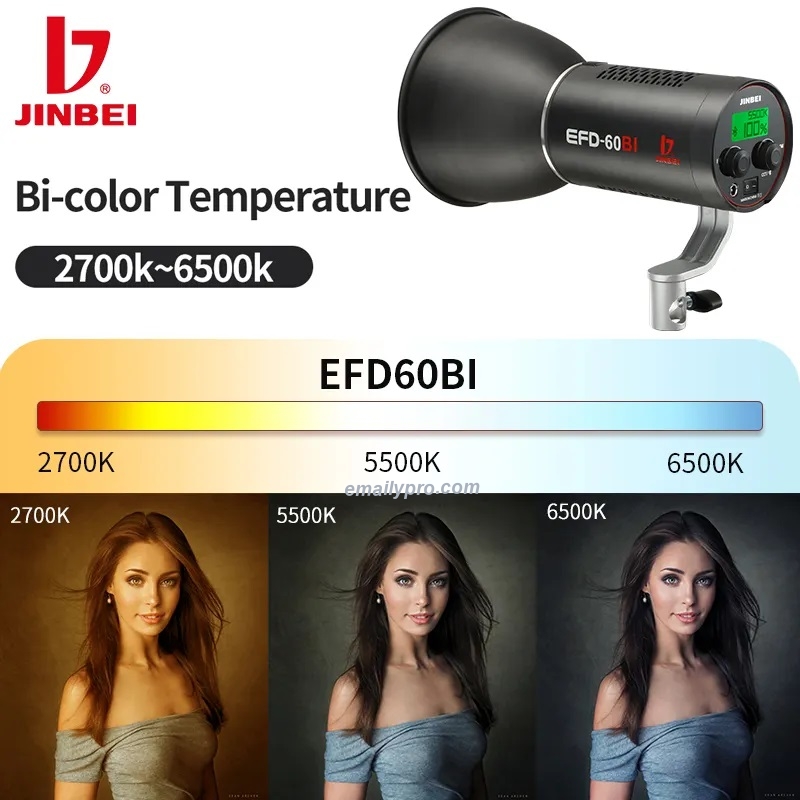 JINBEI EFD-60BI 2700K ~ 6500K