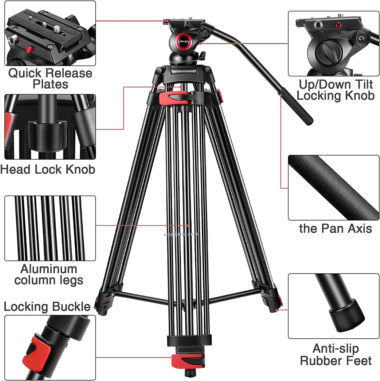 Chân Máy Quay Video MagicLine ML- 610 Pro