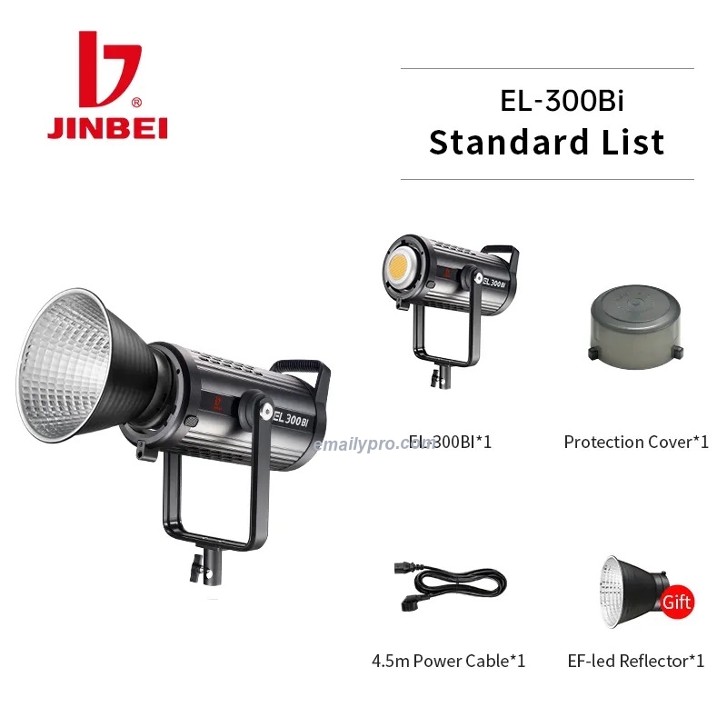 LED JINBEI EL-300Bi NEW 300W 2700K-- 6500K