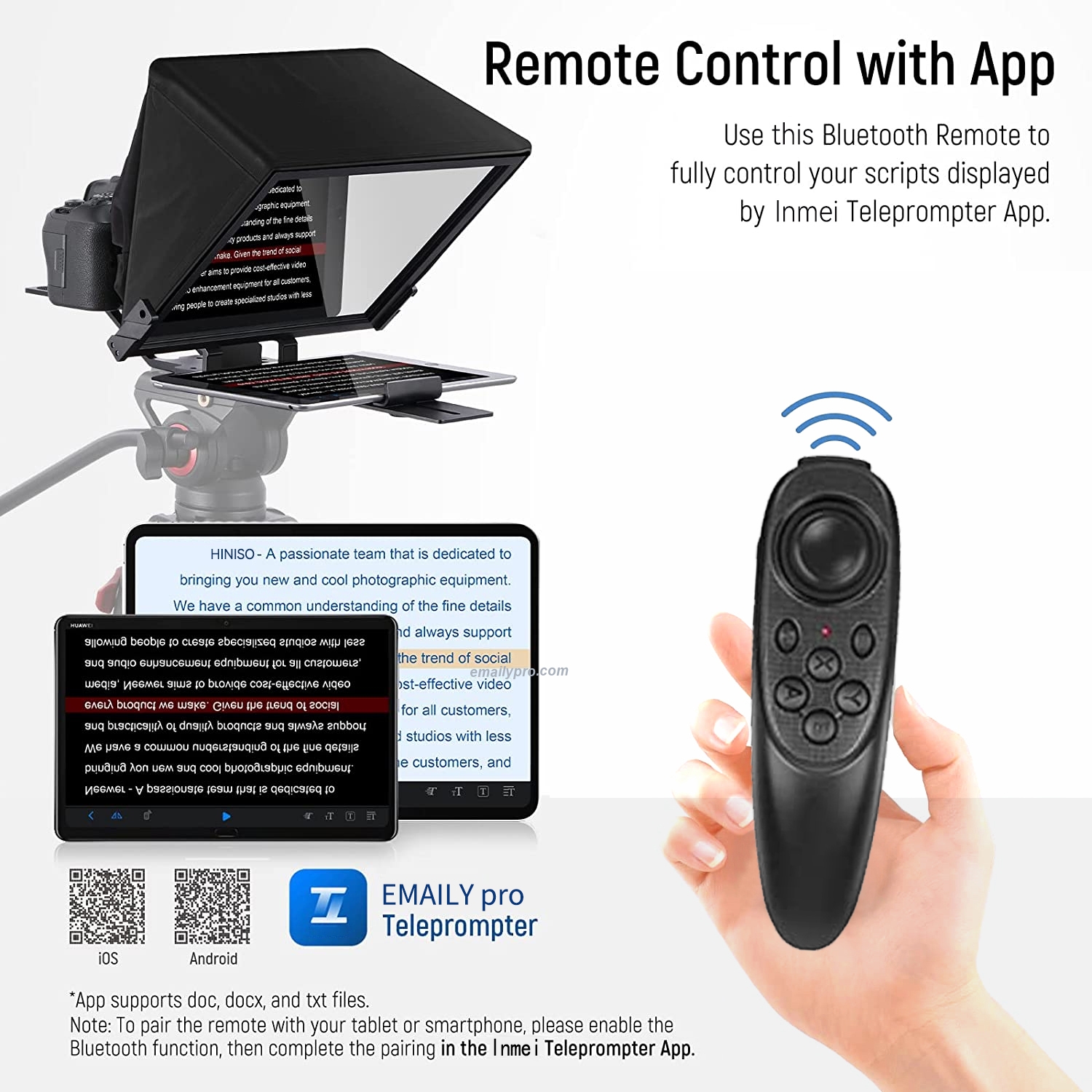 Teleprompter INMEI Professionnel 14 Inch