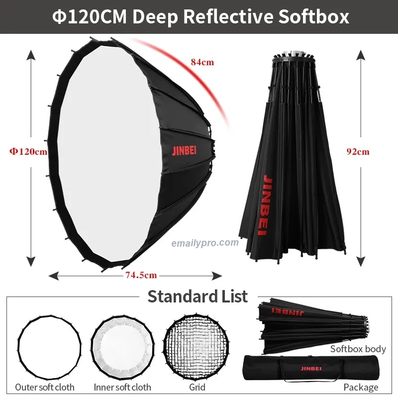 JINBEI Parabol 120CM DEEP