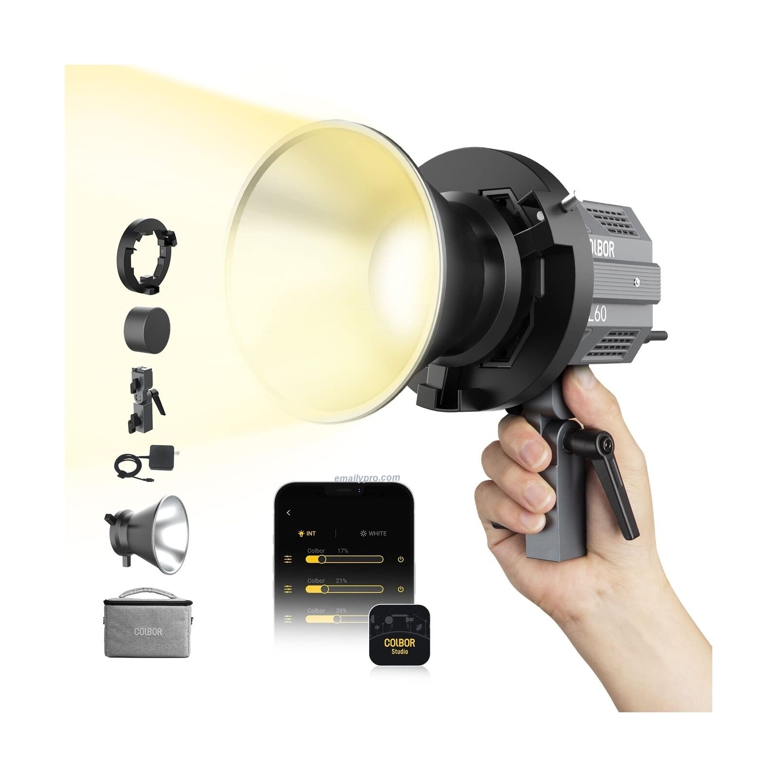 Đèn LED COLBOR CL60 2700K-6500K Bi-Color