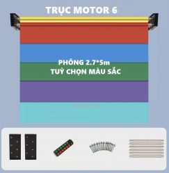 Combo Trục Motor Điện*6 + 6 Phông 2.7*5m