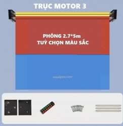 Combo Trục motor Điện*3 + 3 Phông 2.7*5m