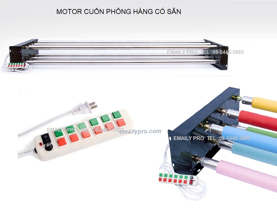 Combo Trục motor Điện + 2 Phông 2.7*5m