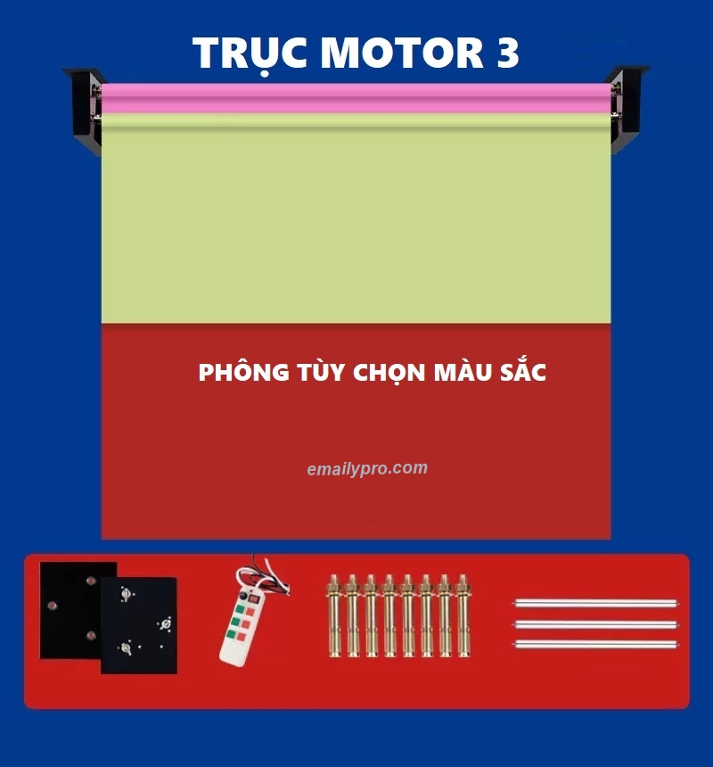 Combo Trục Điện X3+3 Phông 2.7x11m