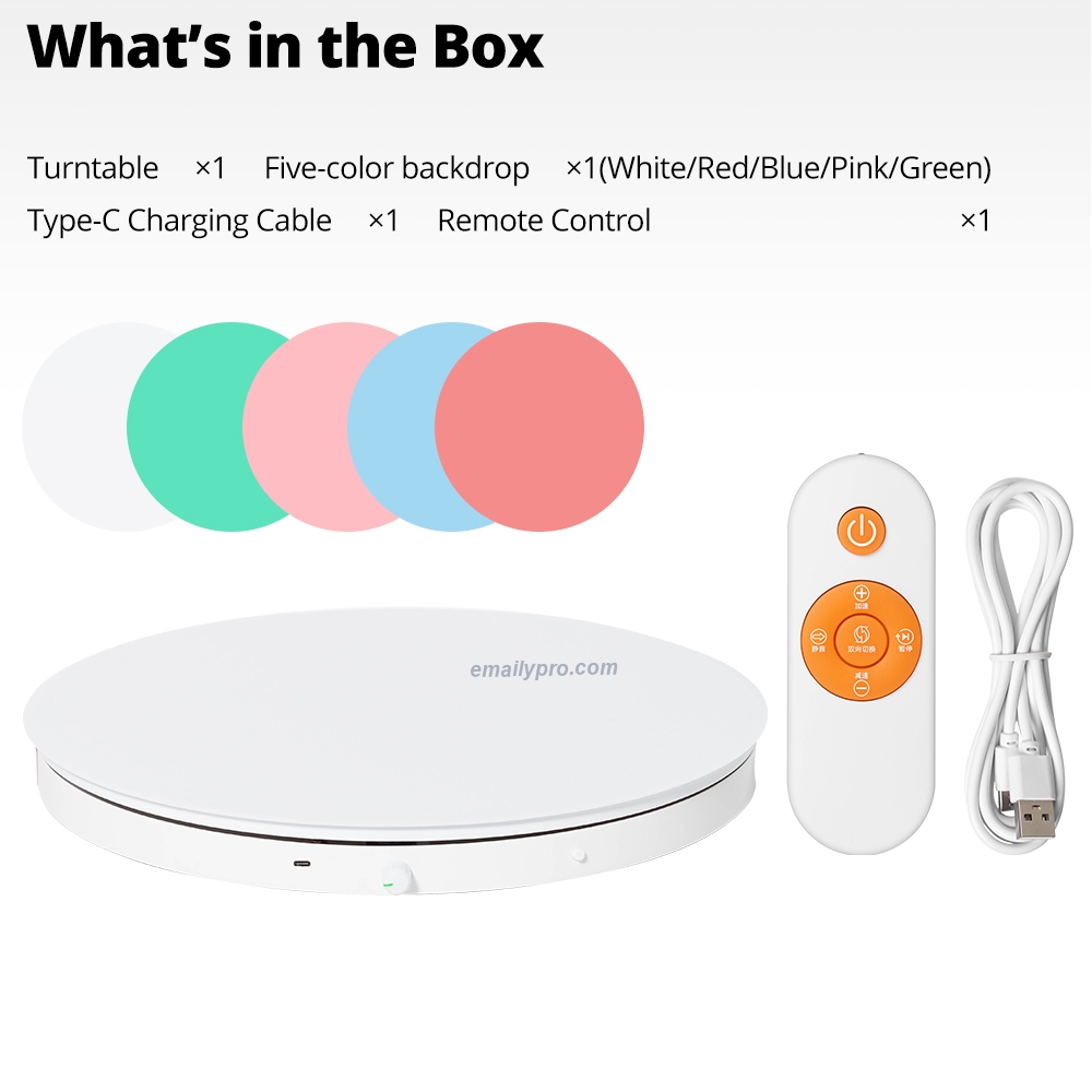 Bàn xoay chụp sản phẩm 360 độ - đường kính 16cm