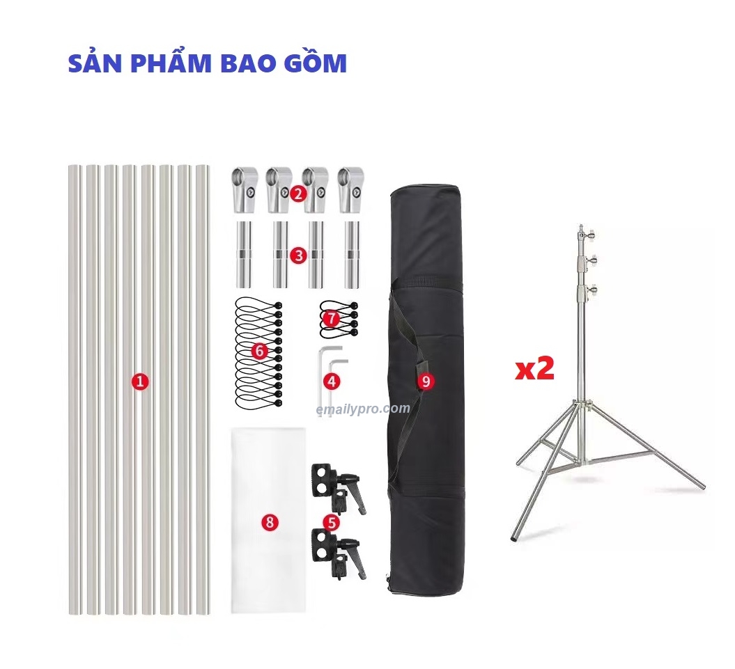 FRAME SCRIM DIFFUSER- E.PRO C-STAND 280S