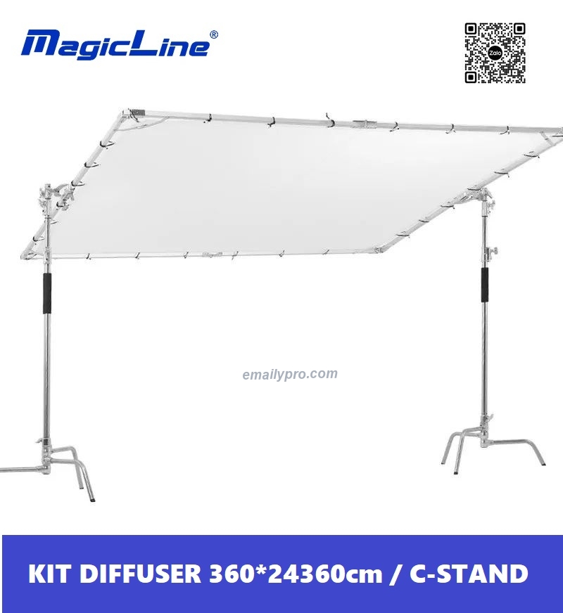 KIT FRAME SCRIM DIFFUSER + C-STAND