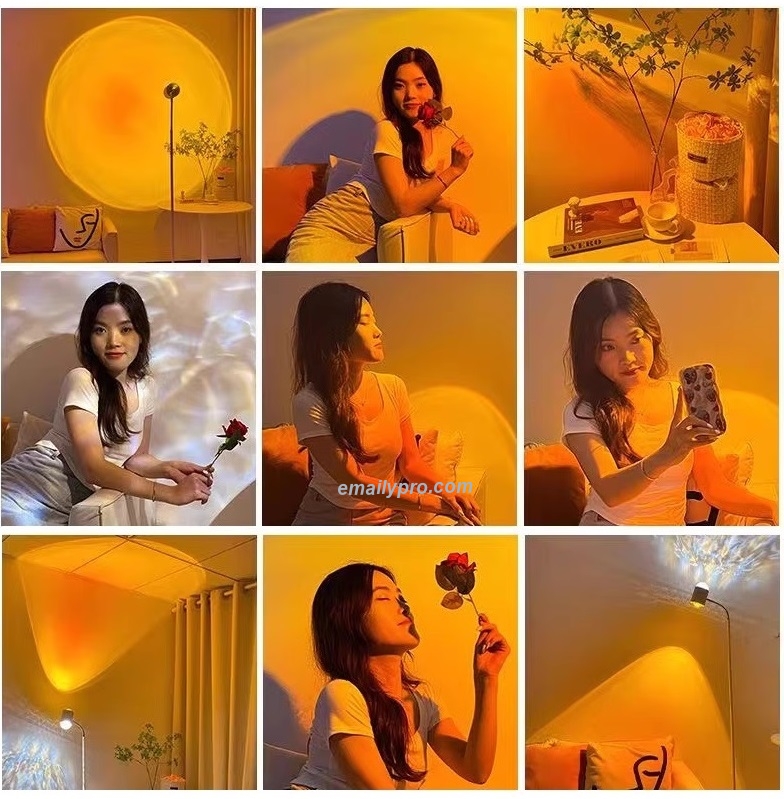Đèn hiệu ứng ZSYB Giả lập phông gương