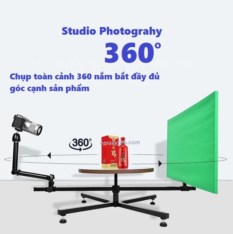 Bàn chụp sản phẩm 360* E.PRO