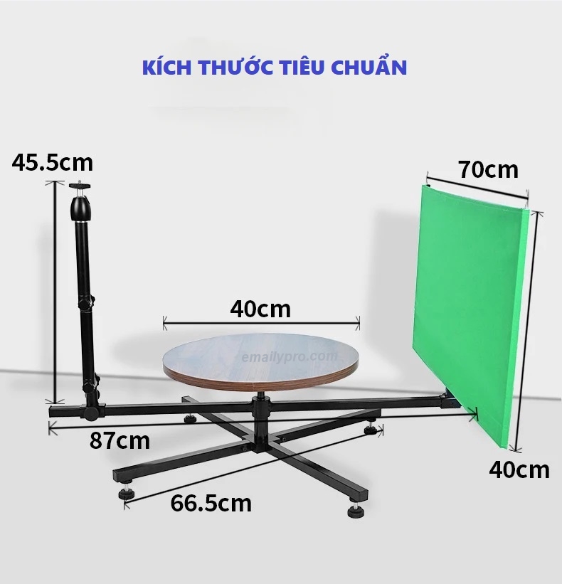 Bàn chụp sản phẩm 360* E.PRO