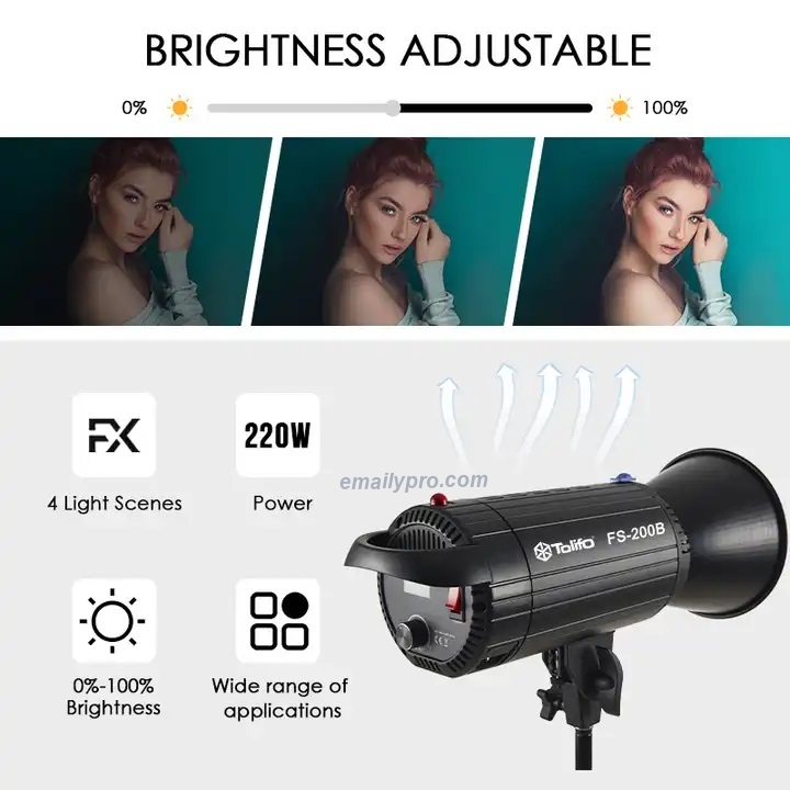 LED  LIVESTREAM TOLIFO FS-200B 200w 2700-6500