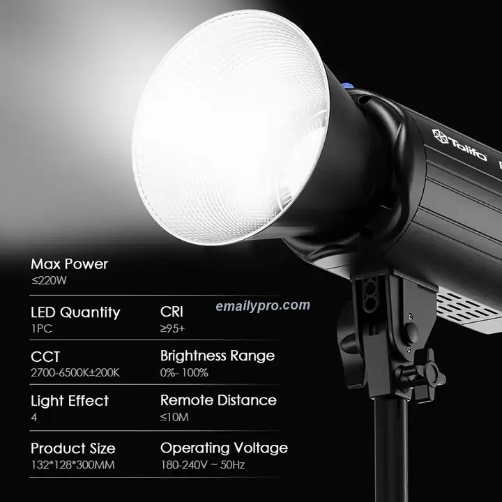 LED  LIVESTREAM TOLIFO FS-200B 200w 2700-6500