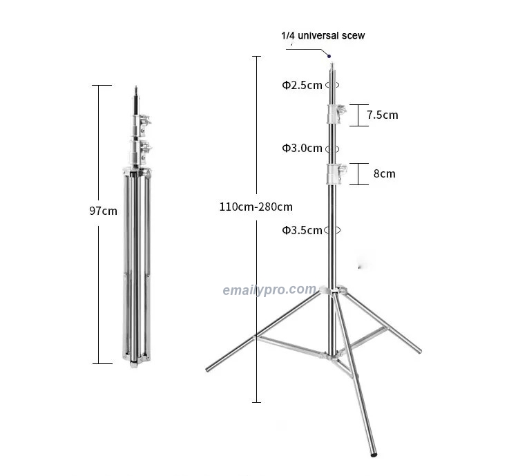 Light Stand ES-280S Inox E-PRO