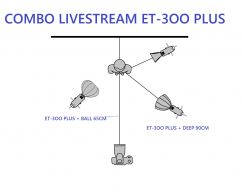 Combo 3 đèn Livestream ET-3OO PLUS