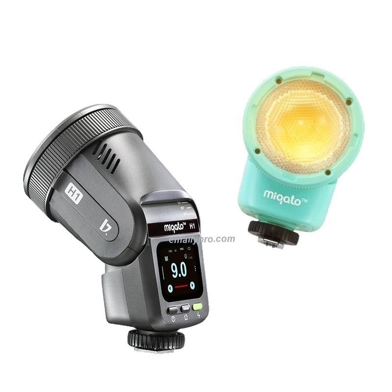 Flash Speedlite Miqato H1 Led JINBEI 2IN1
