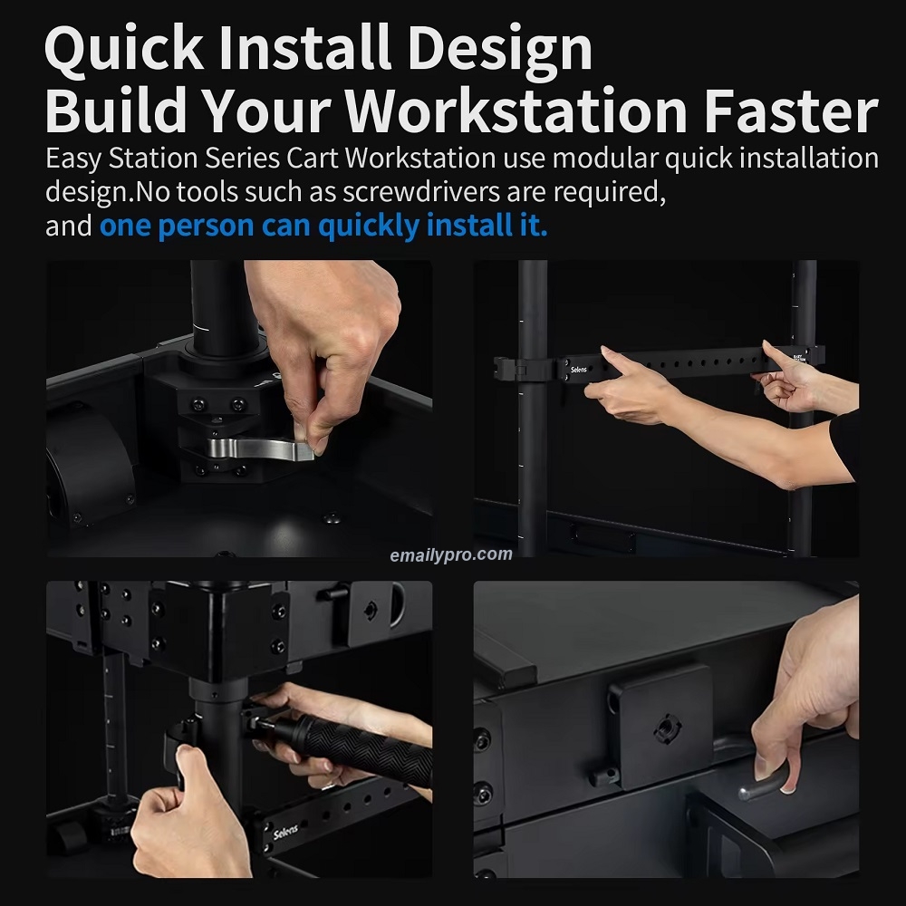 Xe Đẩy Pro Cho Nhiếp Ảnh Quay Phim SELENS Tải Trọng 300Kg