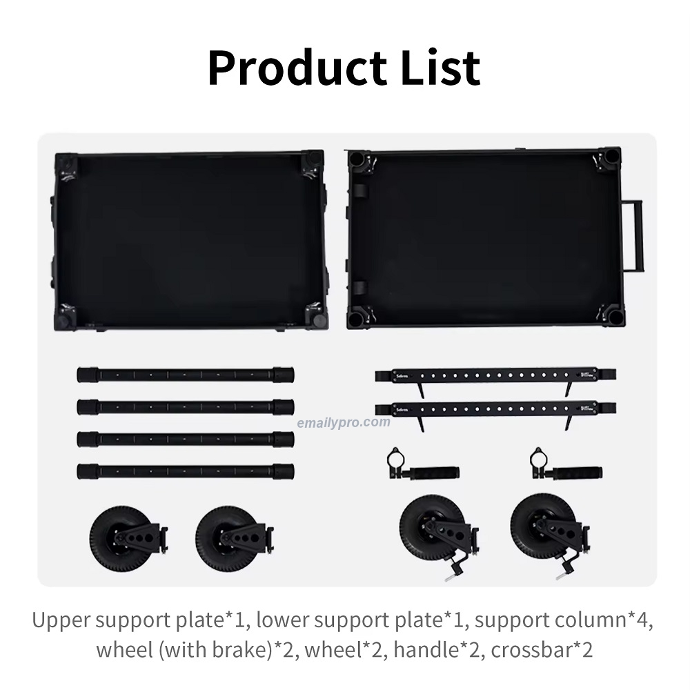 Xe Đẩy Pro Cho Nhiếp Ảnh Quay Phim SELENS Tải Trọng 300Kg