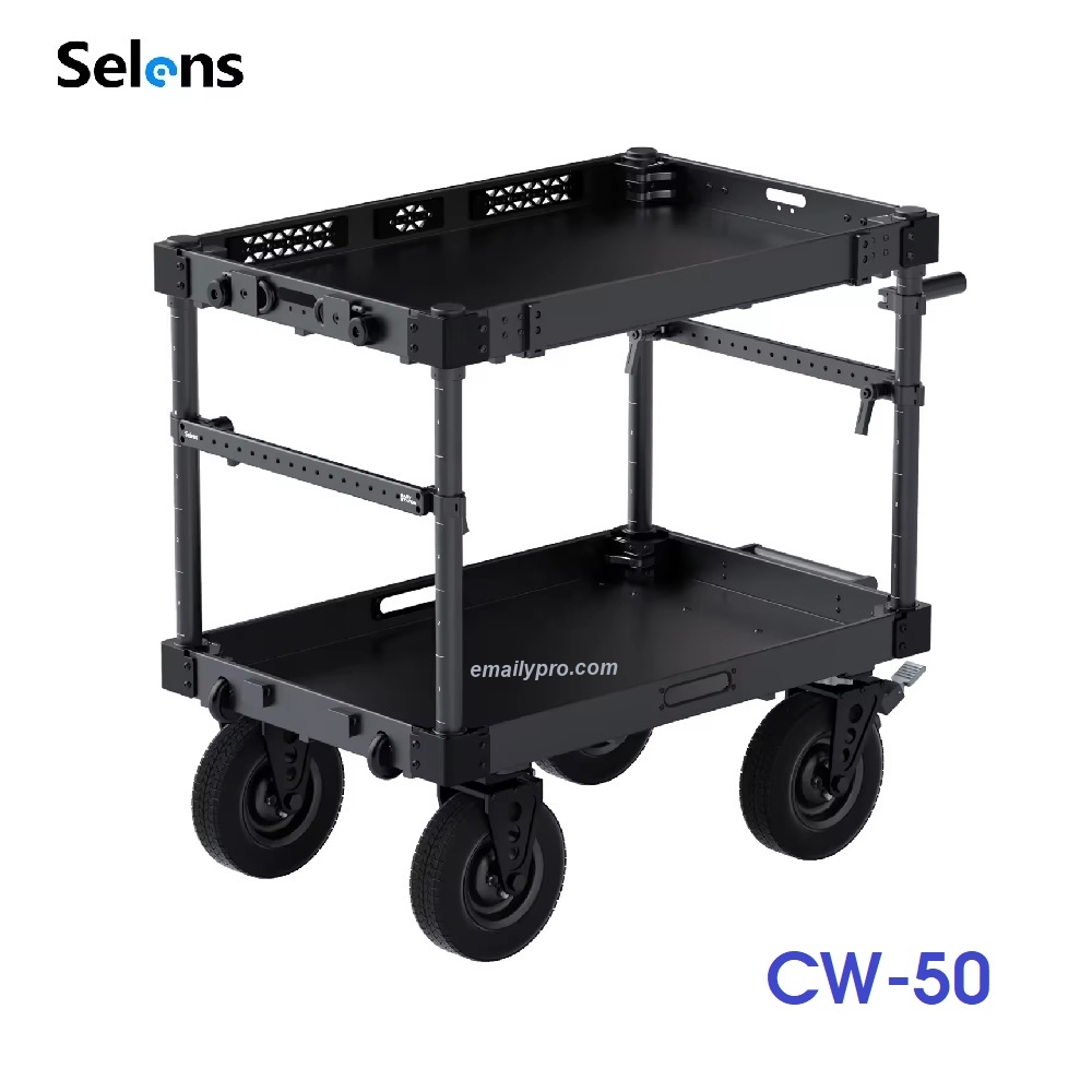 Xe Đẩy Pro Cho Nhiếp Ảnh Quay Phim SELENS  Tải Trọng 300Kg