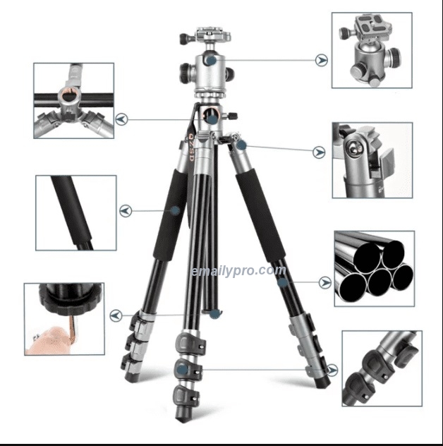 Chân Máy Ảnh Tripod Beike Q-868HB