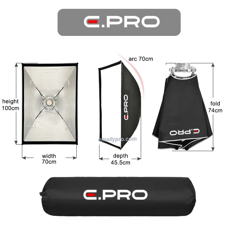 Softbox E.PRO Quick Grid NEW Thao tác nhanh