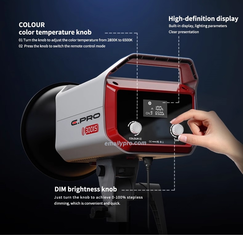 Đèn LED COB E.PRO 300XS 300W BI-COLOR 2800-6500K