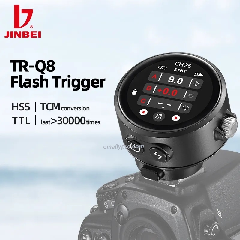 JINBEI TRQ8 TTL Flash Trigger Transmitter With 2.4G Wireless System