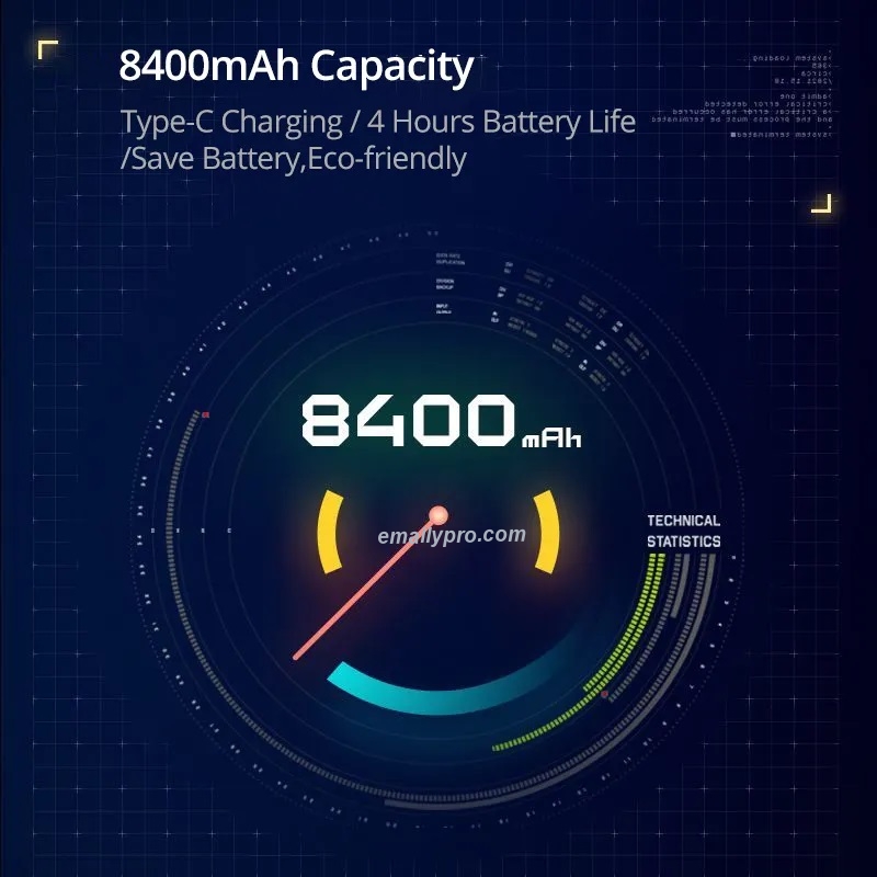 ĐÈN SIDANDE LED PIN CẦM TAY 10W-8400mAh