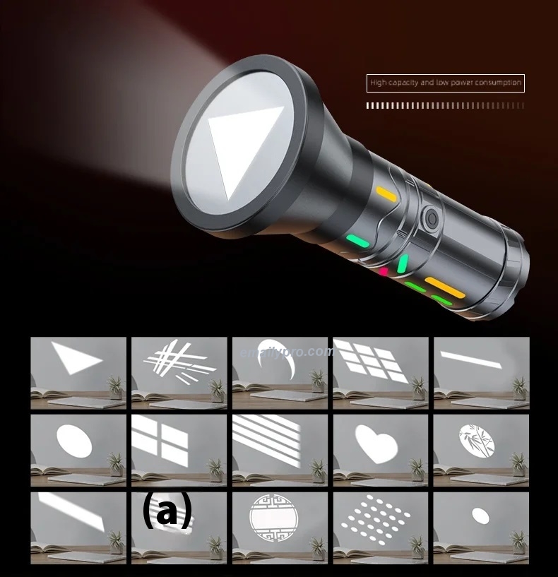 ĐÈN LED CẦM TAY 4 MÀU - GOBO