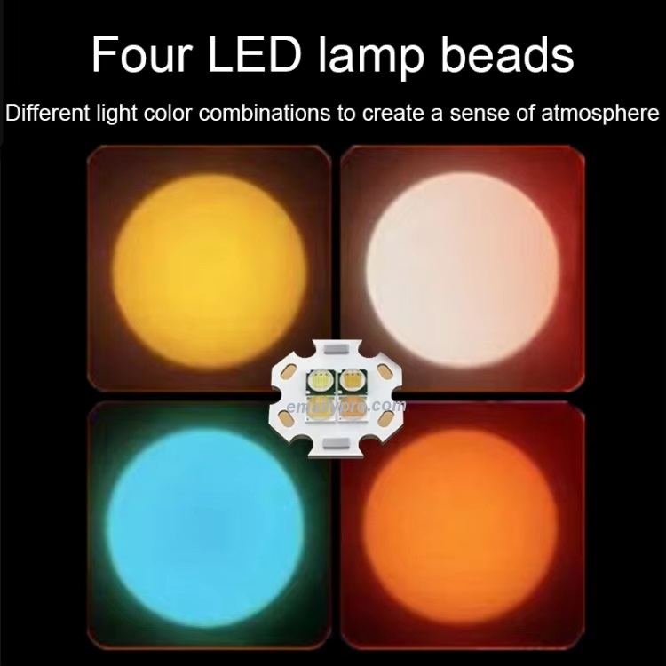 ĐÈN LED CẦM TAY 4 MÀU - GOBO