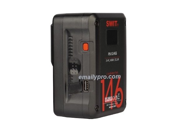 Pin SWIT PB-S146S 146Wh Dual D-Tap V-Mount
Mẫu: PB-S146S Lithium
Công suất lớn hơn 146Wh, 10.1Ah
Tải cao liên tục ít nhất 200W, 16A
2× ổ cắm đầu ra