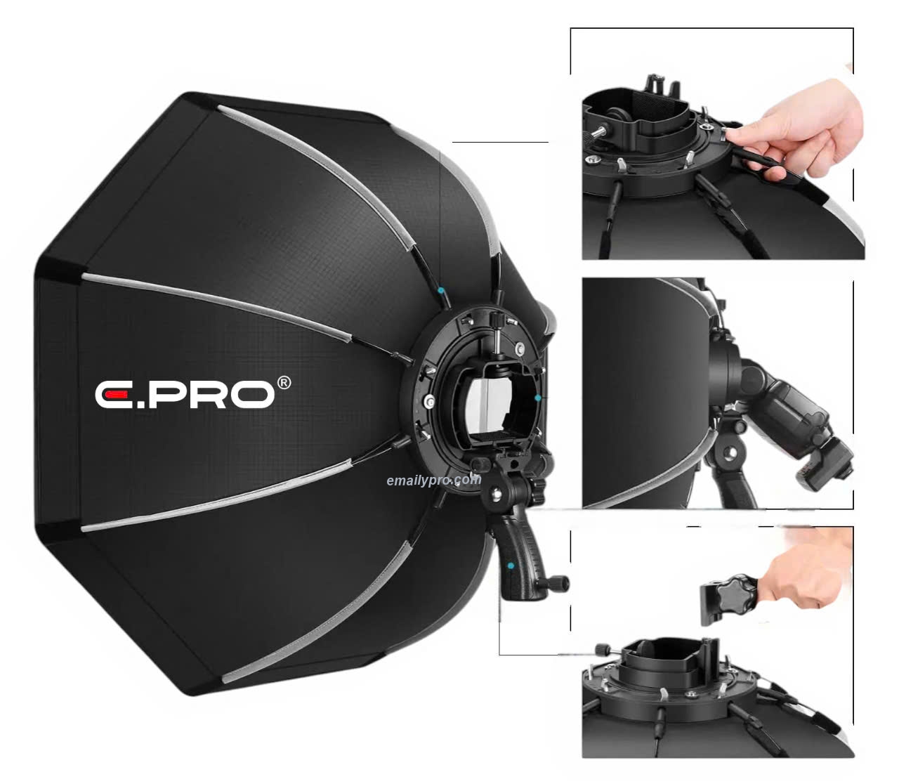Softbox Speedlite E.PRO KS GRID THAO TÁC NHANH