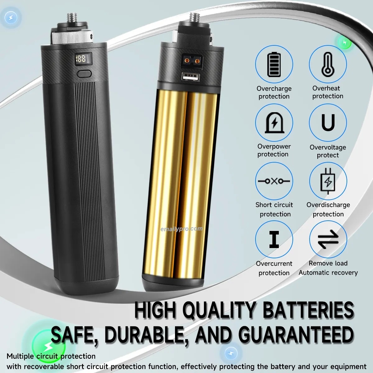 Pin di động phù hợp cho LED VIDEO LIGHT  20000mAh