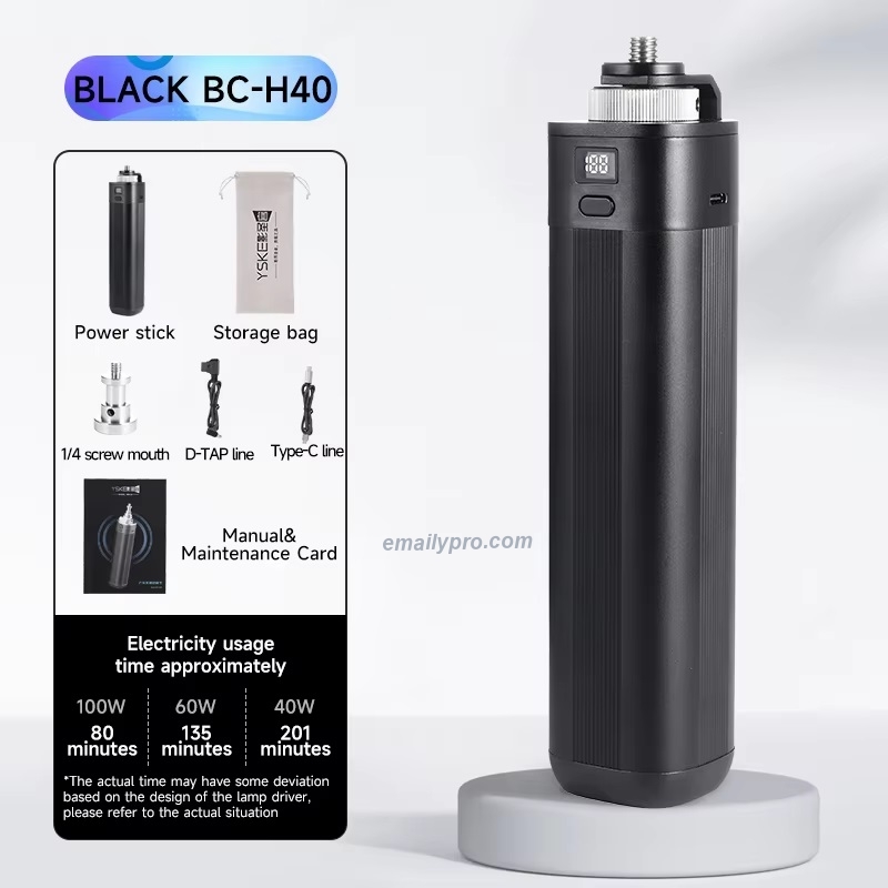 Pin di động phù hợp cho LED VIDEO LIGHT  20000mAh