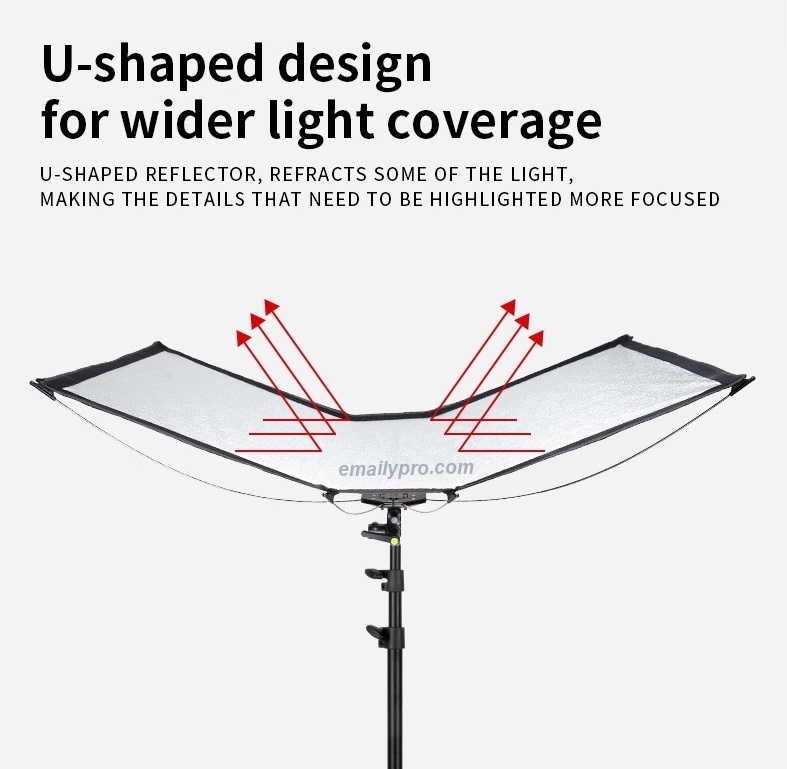 Hắt sáng cong 4in1 Thao tác Nhanh 65*120cm